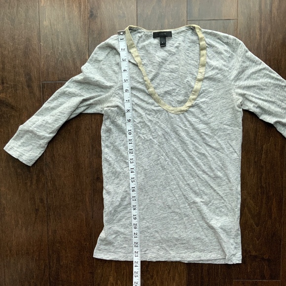 J. CREW long sleeve cotton tee. Size S. - Picture 8 of 9